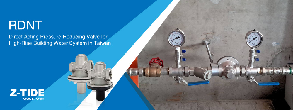 Z-Tide SS304 Direct Acting PRV for High-Rise Building Water System in Taiwan